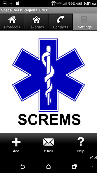 Emulate iPhone app Space Coast Regional EMS using MyAndroid Emulate iPhone app Space Coast Regional EMS using MyAndroid