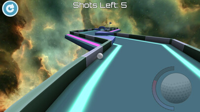 Emulate iPhone app Space Golf 3D using MyAndroid
