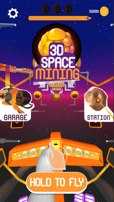 Emulate iPhone app Space Mining 3D using MyAndroid