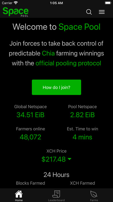 Emulate iPhone app Space Pool - Chia Farming using MyAndroid Emulate iPhone app Space Pool - Chia Farming using MyAndroid