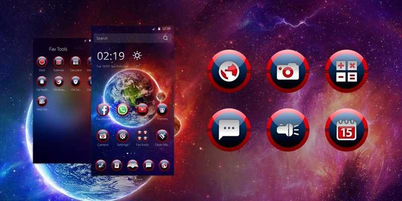 Emulate Android APK Space Power Theme