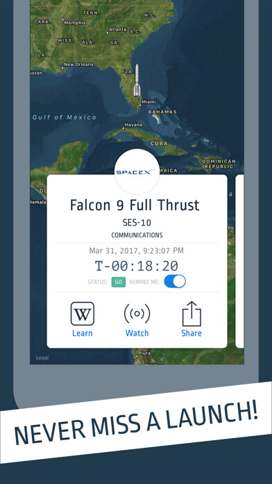 Emulate iPhone app Spacer: Easy Launch Reminders using MyAndroid