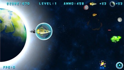Emulate iPhone app Space Ship : alien shooter using MyAndroid