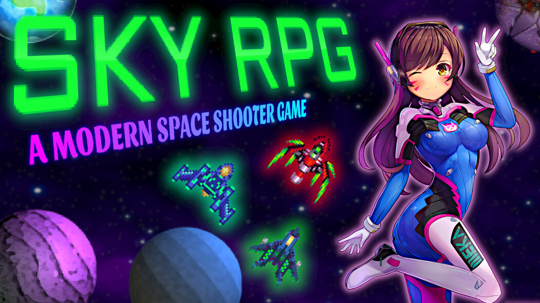 Run android online APK Space Shooter 2022 - Sky RPG from MyAndroid or emulate Space Shooter 2022 - Sky RPG using MyAndroid