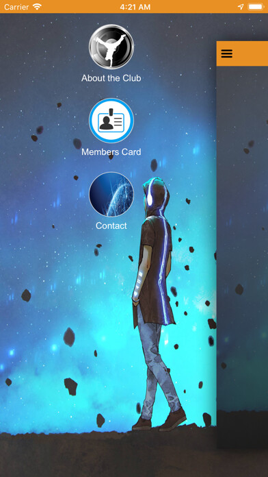 Emulate iPhone app Space to Create Club using MyAndroid