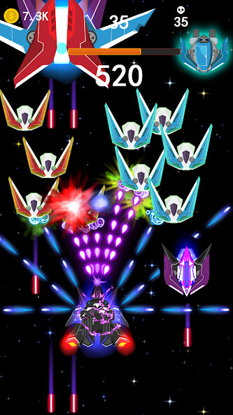 Run android online APK Space war-Infinite shooting from MyAndroid or emulate Space war-Infinite shooting using MyAndroid