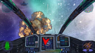 Emulate iPhone app Space Wars 3D Star Combat Simulator using MyAndroid