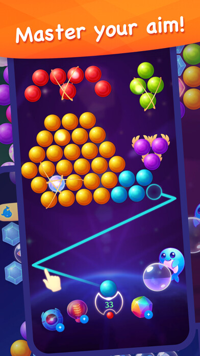 Emulate iPhone app Space Whale Bubble Shooter using MyAndroid Emulate iPhone app Space Whale Bubble Shooter using MyAndroid