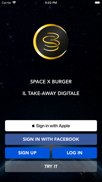 Emulate iPhone app SPACE X BURGER using MyAndroid