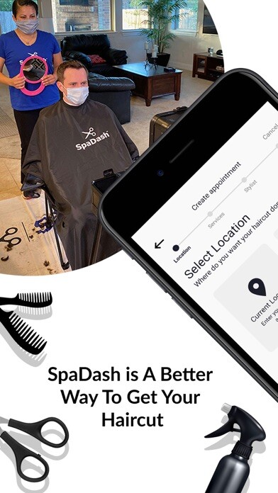 Emulate iPhone app SpaDash - Haircuts in Texas using MyAndroid