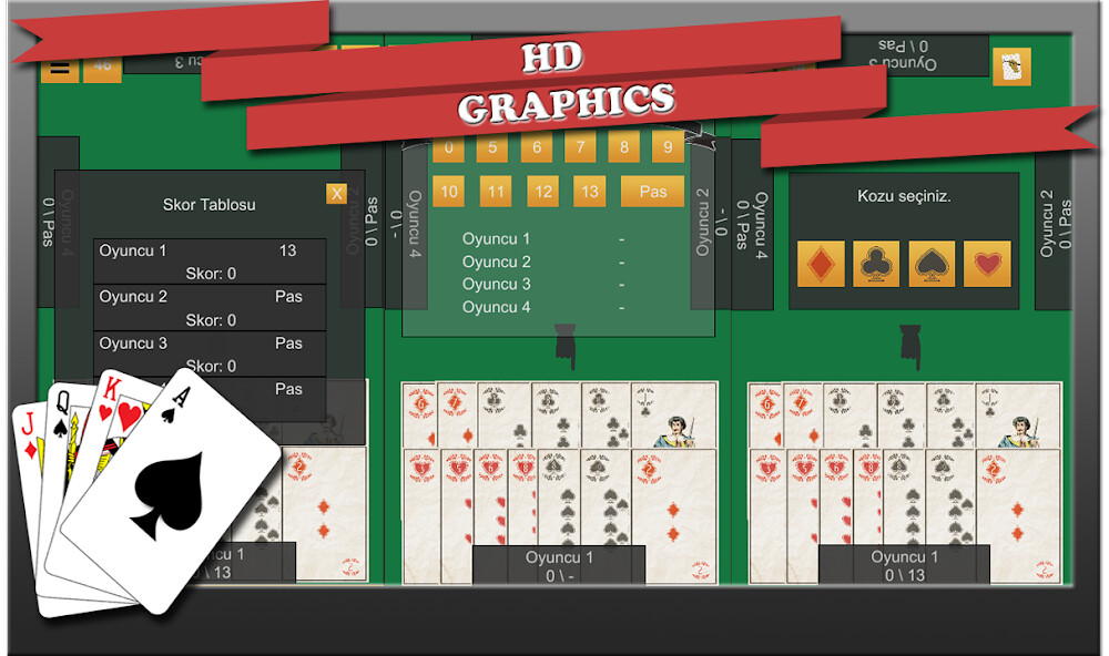 Run android online APK Spades JM from MyAndroid or emulate Spades JM using MyAndroid