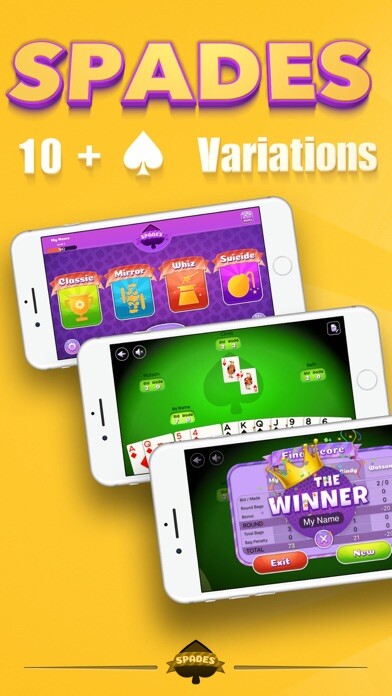 Emulate iPhone app Spades Offline - Pro Card Game using MyAndroid