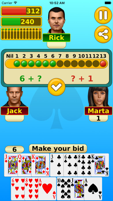 Emulate iPhone app Spades - Play online & offline using MyAndroid