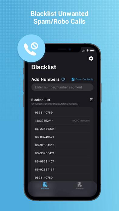 Emulate iPhone app Spam Call Blocker-Batch Block using MyAndroid Emulate iPhone app Spam Call Blocker-Batch Block using MyAndroid