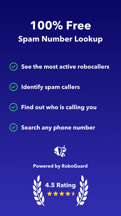 Emulate iPhone app Spam Call Lookup by RoboGuard using MyAndroid Emulate iPhone app Spam Call Lookup by RoboGuard using MyAndroid