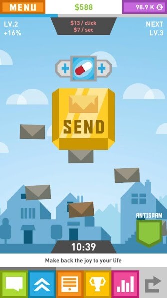 Run android online APK Spam Game - Clicker from MyAndroid or emulate Spam Game - Clicker using MyAndroid