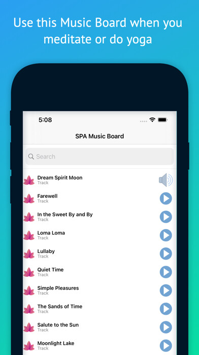 Emulate iPhone app Spa Music Board for Yoga using MyAndroid Emulate iPhone app Spa Music Board for Yoga using MyAndroid
