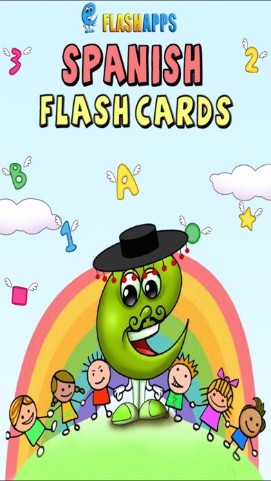 Emulate iPhone app Spanish Baby Flash Cards using MyAndroid