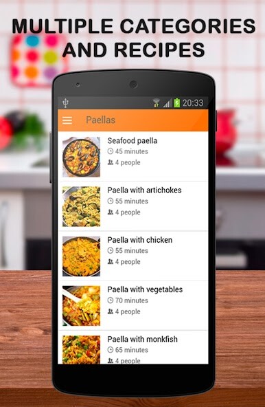 Run android online APK Spanish Cuisine from MyAndroid or emulate Spanish Cuisine using MyAndroid