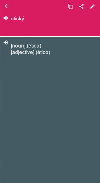 Run android online APK Spanish - Czech Dictionary  translator (Dic1) from MyAndroid or emulate Spanish - Czech Dictionary  translator (Dic1) using MyAndroid
