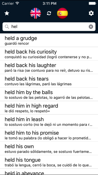 Emulate iPhone app Spanish English Dictionary - (Inglés Español) using MyAndroid Emulate iPhone app Spanish English Dictionary - (Inglés Español) using MyAndroid