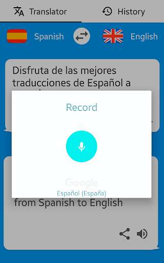 Run android online APK Spanish - English Translator ( Text to Speech ) from MyAndroid or emulate Spanish - English Translator ( Text to Speech ) using MyAndroid