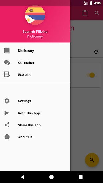 Run android online APK Spanish-Filipino Dictionary from MyAndroid or emulate Spanish-Filipino Dictionary using MyAndroid Run android online APK Spanish-Filipino Dictionary from MyAndroid or emulate Spanish-Filipino Dictionary using MyAndroid