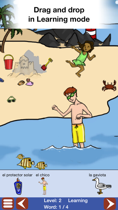 Emulate iPhone app Spanish for Kids: a Learning Story Adventure using MyAndroid Emulate iPhone app Spanish for Kids: a Learning Story Adventure using MyAndroid