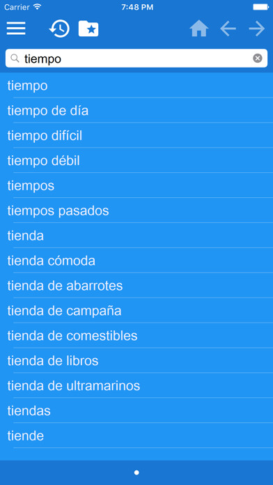 Emulate iPhone app Spanish French dictionary using MyAndroid Emulate iPhone app Spanish French dictionary using MyAndroid