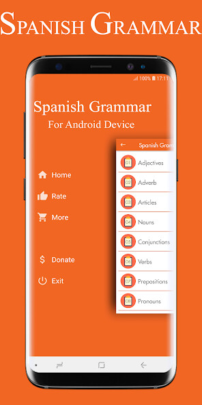 Run android online APK Spanish Grammar 2022 from MyAndroid or emulate Spanish Grammar 2022 using MyAndroid