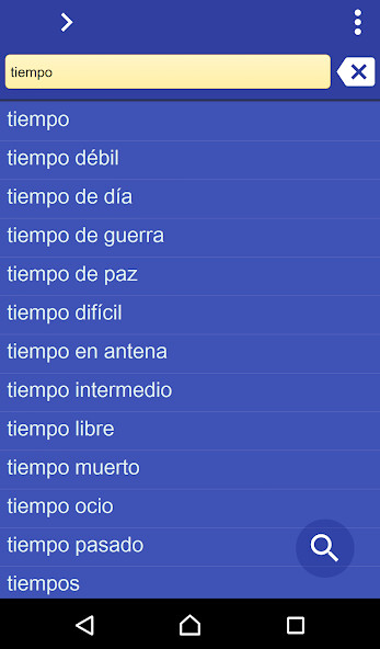 Run android online APK Spanish Hungarian Dictionary from MyAndroid or emulate Spanish Hungarian Dictionary using MyAndroid
