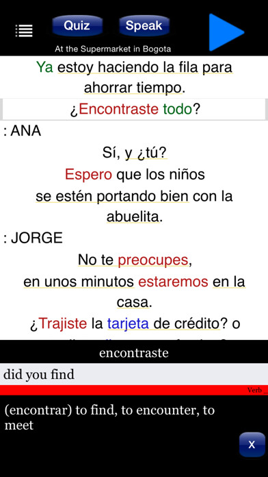 Emulate iPhone app Spanish in Context: Language Learning with Texts & Conversation using MyAndroid Emulate iPhone app Spanish in Context: Language Learning with Texts & Conversation using MyAndroid