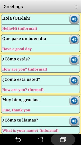 Run android online APK Spanish phrasebook and phrases for the traveler from MyAndroid or emulate Spanish phrasebook and phrases for the traveler using MyAndroid Run android online APK Spanish phrasebook and phrases for the traveler from MyAndroid or emulate Spanish phrasebook and phrases for the traveler using MyAndroid