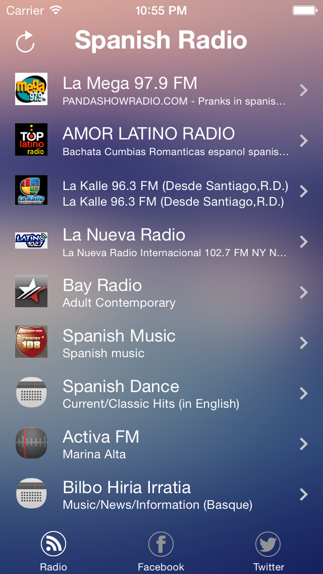 Emulate iPhone app Spanish Radio - 24/7 using MyAndroid