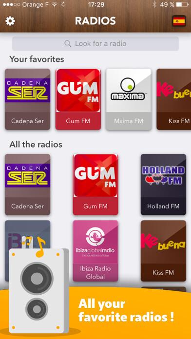 Emulate iPhone app Spanish Radio - access all Radios in España FREE! using MyAndroid Emulate iPhone app Spanish Radio - access all Radios in España FREE! using MyAndroid