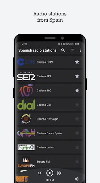 Run android online APK Spanish radio stations from MyAndroid or emulate Spanish radio stations using MyAndroid