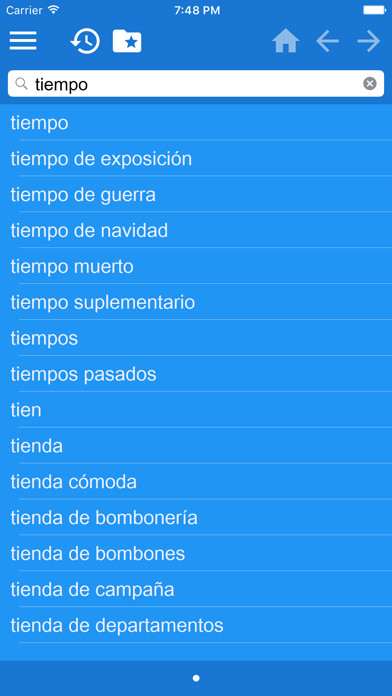 Emulate iPhone app Spanish Russian dictionary using MyAndroid Emulate iPhone app Spanish Russian dictionary using MyAndroid