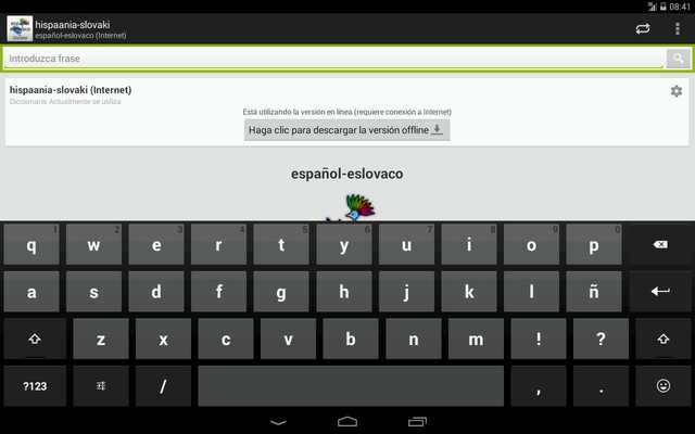Emulate Android APK Spanish-Slovak