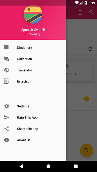 Run android online APK Spanish-Swahili Dictionary from MyAndroid or emulate Spanish-Swahili Dictionary using MyAndroid Run android online APK Spanish-Swahili Dictionary from MyAndroid or emulate Spanish-Swahili Dictionary using MyAndroid