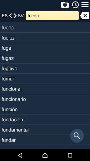 Run android online APK Spanish Swedish Dictionary Fr from MyAndroid or emulate Spanish Swedish Dictionary Fr using MyAndroid Run android online APK Spanish Swedish Dictionary Fr from MyAndroid or emulate Spanish Swedish Dictionary Fr using MyAndroid