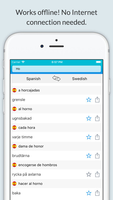 Emulate iPhone app Spanish Swedish Dictionary + using MyAndroid Emulate iPhone app Spanish Swedish Dictionary + using MyAndroid
