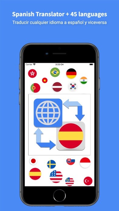 Emulate iPhone app Spanish Translator Pro - 45+ using MyAndroid Emulate iPhone app Spanish Translator Pro - 45+ using MyAndroid