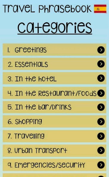 Run android online APK Spanish Travel Phrasebook from MyAndroid or emulate Spanish Travel Phrasebook using MyAndroid Run android online APK Spanish Travel Phrasebook from MyAndroid or emulate Spanish Travel Phrasebook using MyAndroid