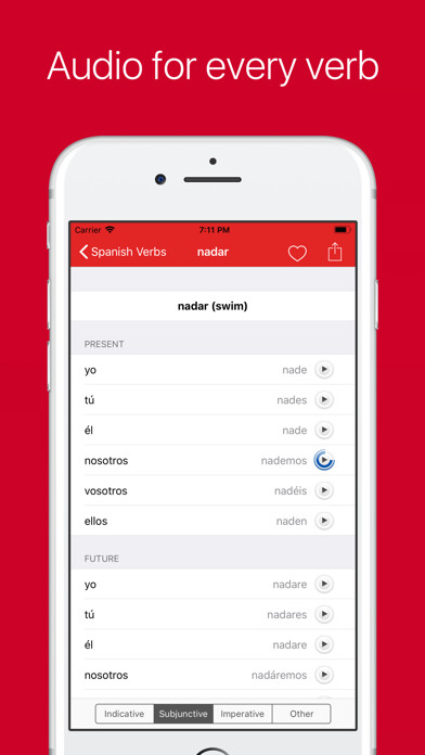 Emulate iPhone app Spanish Verb Conjugator using MyAndroid Emulate iPhone app Spanish Verb Conjugator using MyAndroid