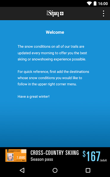 Run android online APK Sépaq:Snow from MyAndroid or emulate Sépaq:Snow using MyAndroid Run android online APK Sépaq:Snow from MyAndroid or emulate Sépaq:Snow using MyAndroid