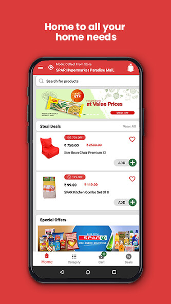 Run android online APK SPAR India – Online Grocery Shopping and More from MyAndroid or emulate SPAR India – Online Grocery Shopping and More using MyAndroid