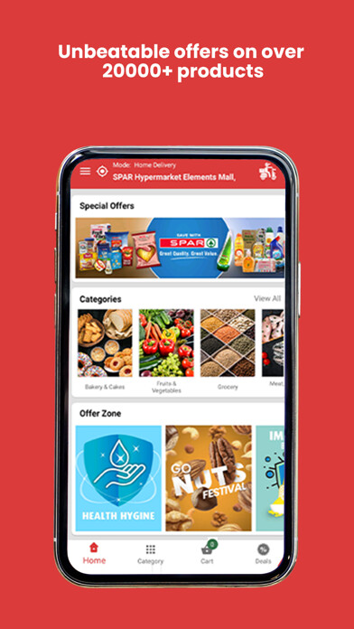 Emulate iPhone app SPAR India Online Shopping App using MyAndroid Emulate iPhone app SPAR India Online Shopping App using MyAndroid