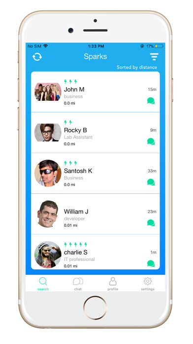 Emulate iPhone app Sparkify® using MyAndroid