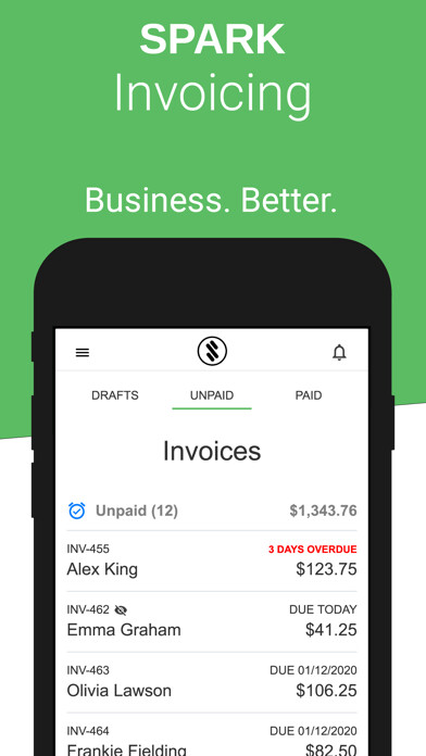 Emulate iPhone app SPARK Invoicing using MyAndroid