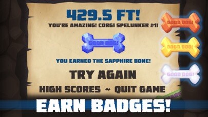 Emulate iPhone app Sparkle Corgi Goes Cave Diving using MyAndroid